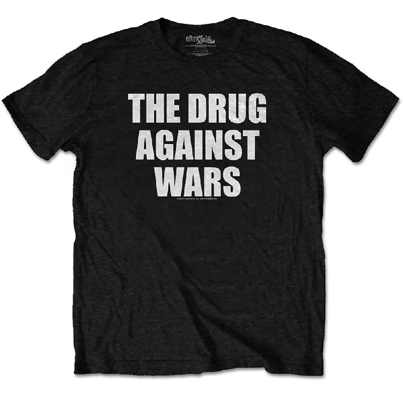 Wiz Khalifa | Official Band T-Shirt | Drug Against Wars Solid Color Striped Floral