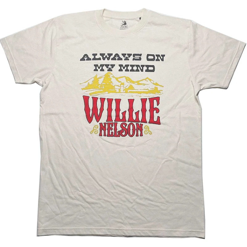 Willie Nelson | Official Band T-Shirt | Always On My Mind Fleece Nylon Spandex