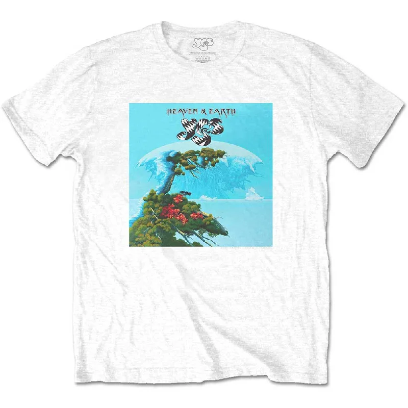 Yes | Official Band T-Shirt | Heaven & Earth Collared Crew Neck Turtle Neck