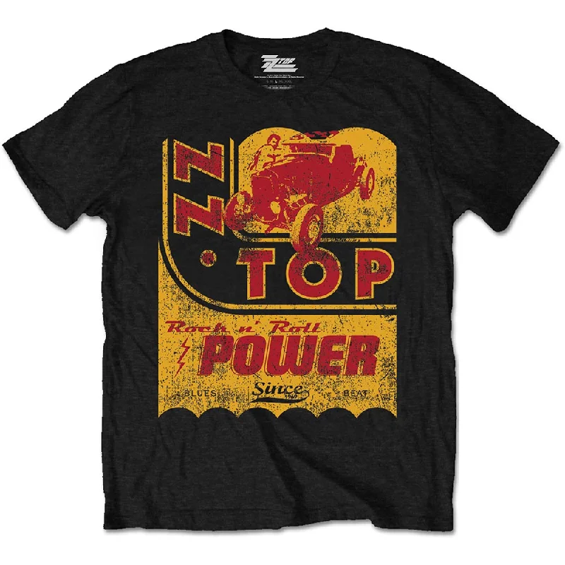 ZZ Top | Official Band T-Shirt | Speed Oil Chenille Blend Fleece Blend Nylon Blend