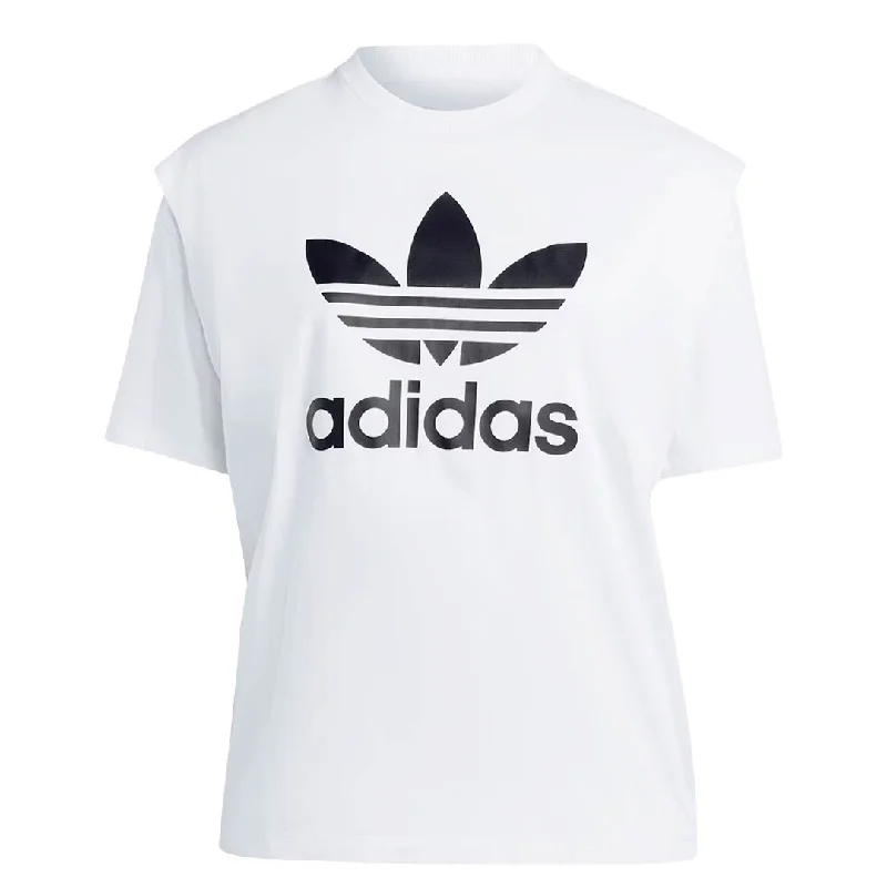 adidas - Women's Always Original T-Shirt (Plus Size) (IC3009) Striped Floral Plaid