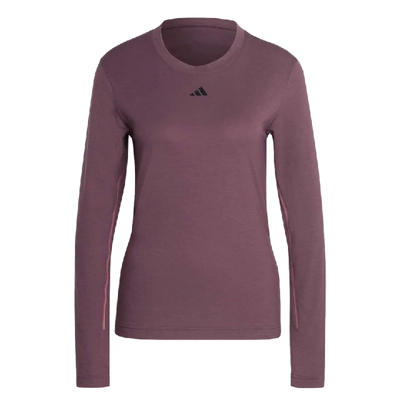 adidas - Women's Authentic Balance Yoga Studio Long Sleeve T-Shirt (HZ9077) Machine Wash Dry Clean Hand Wash