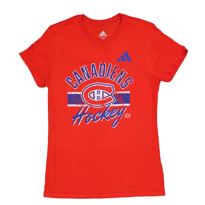 adidas - Women's Montreal Canadiens Blend T-Shirt (IB5640) Elegant Classic Vintage