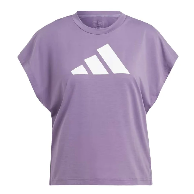 adidas - Women's Train Icons Training Logo T-Shirt (IM4747) Satin Fabric Silk Fabric Chiffon Fabric