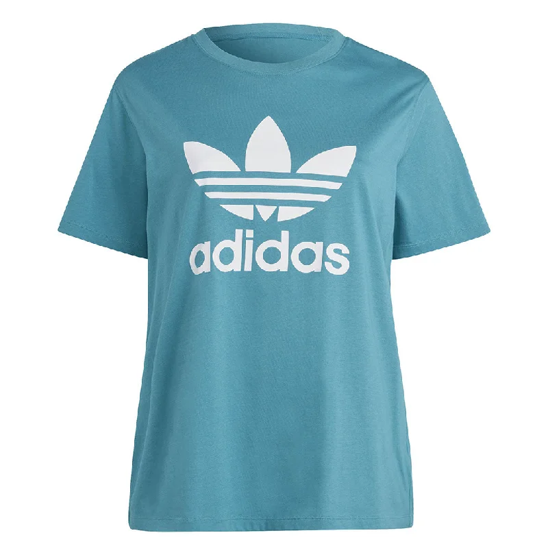 adidas - Women's Adicolor Classics Trefoil T-Shirt (Plus Size) (IL7021) Cotton Fabric Linen Fabric Terry Fabric
