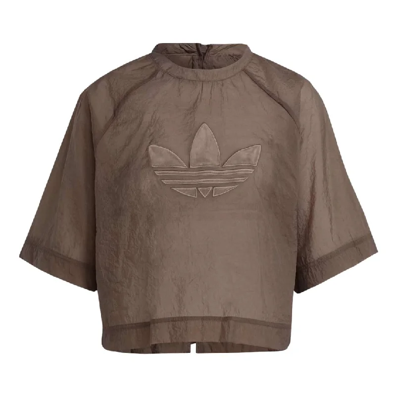 adidas - Women's Always Original Cropped T-Shirt (IC7216) Solid Print Embellished