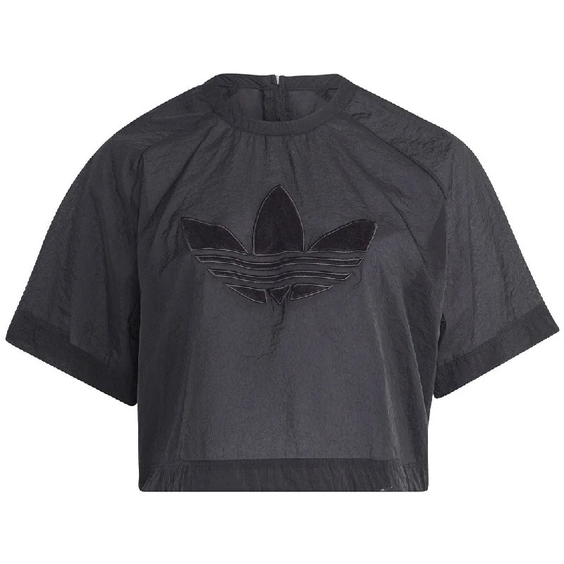 adidas - Women's Always Original Cropped T-Shirt (Plus Size) (IC7229) Beaded Sequined Faux Fur adidas - Women's Always Original Cropped T-Shirt (Plus Size) (IC7229) Beaded Sequined Faux Fur