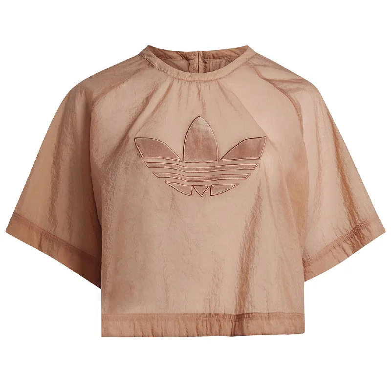 adidas - Women's Always Original Cropped T-Shirt (Plus Size) (IC7230) Silk Blend Satin Velvet adidas - Women's Always Original Cropped T-Shirt (Plus Size) (IC7230) Silk Blend Satin Velvet