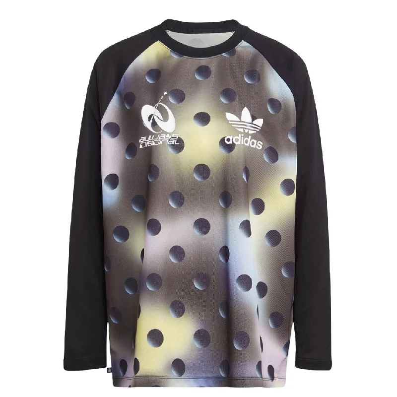 adidas - Women's Always Original Graphic Long Sleeve T-Shirt (IC1528) Front Pockets Side Pockets Patch Pockets