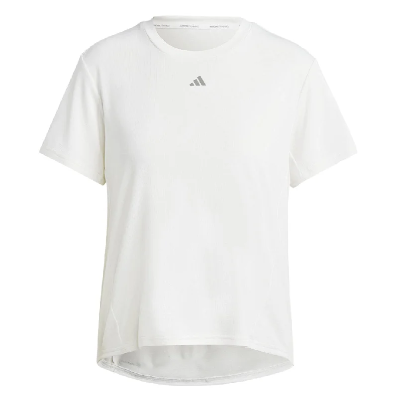 adidas - Women's HIIT Heat.Rdy Training T-Shirt (II3248) Zippered Buttoned Snapped