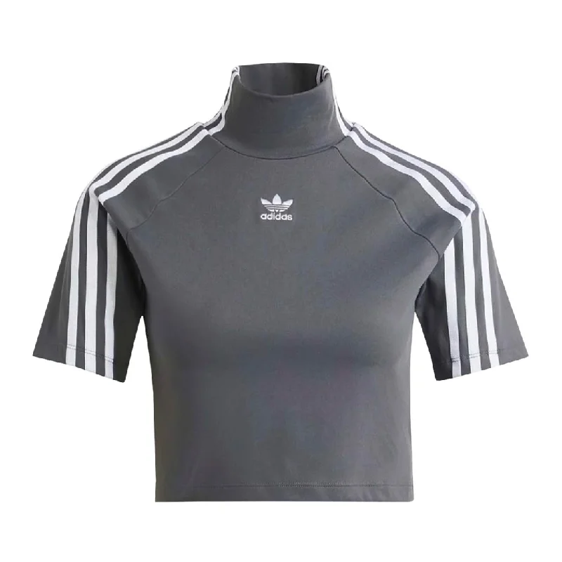 adidas - Women's Originals Adilenium Short Sleeve T-Shirt (IV9322) Hooded Caped Shawl Collar