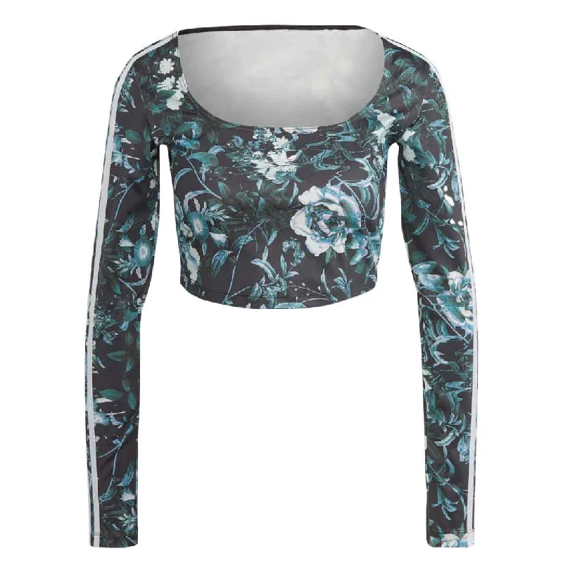 adidas - Women's Originals All Over Flower Print T-Shirt (II3194) Anti-Shrink Durable Soft
