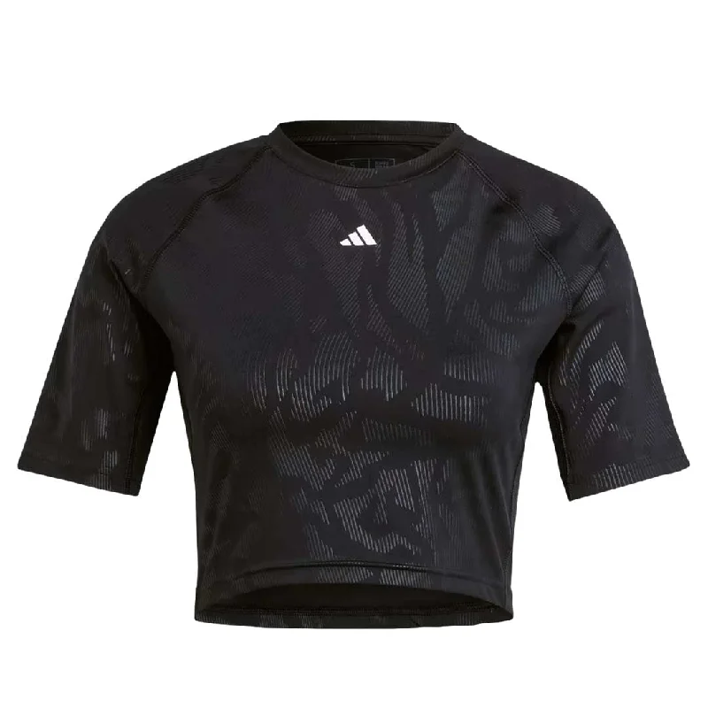 adidas - Women's Power Cropped T-Shirt (IN6206) Cotton Fabric Linen Fabric Terry Fabric adidas - Women's Power Cropped T-Shirt (IN6206) Cotton Fabric Linen Fabric Terry Fabric
