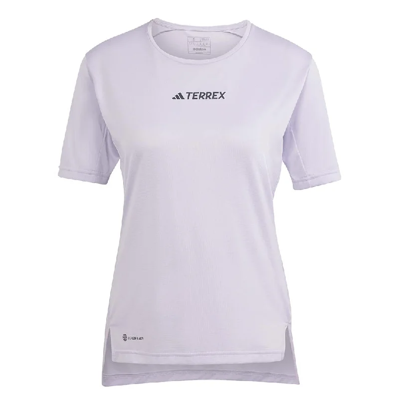 adidas - Women's Terrex Multi T-Shirt (HM4043) Collared Crew Neck Turtle Neck