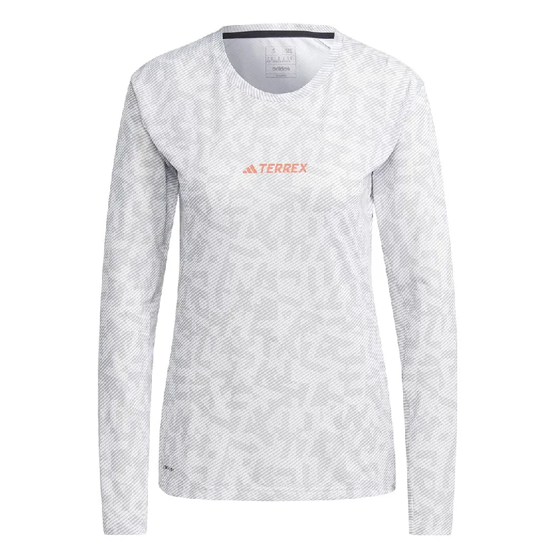 adidas - Women's Terrex Trail Running T-Shirt (HZ1310) V-Neck T-Shirt Long Sleeve Cotton adidas - Women's Terrex Trail Running T-Shirt (HZ1310) V-Neck T-Shirt Long Sleeve Cotton