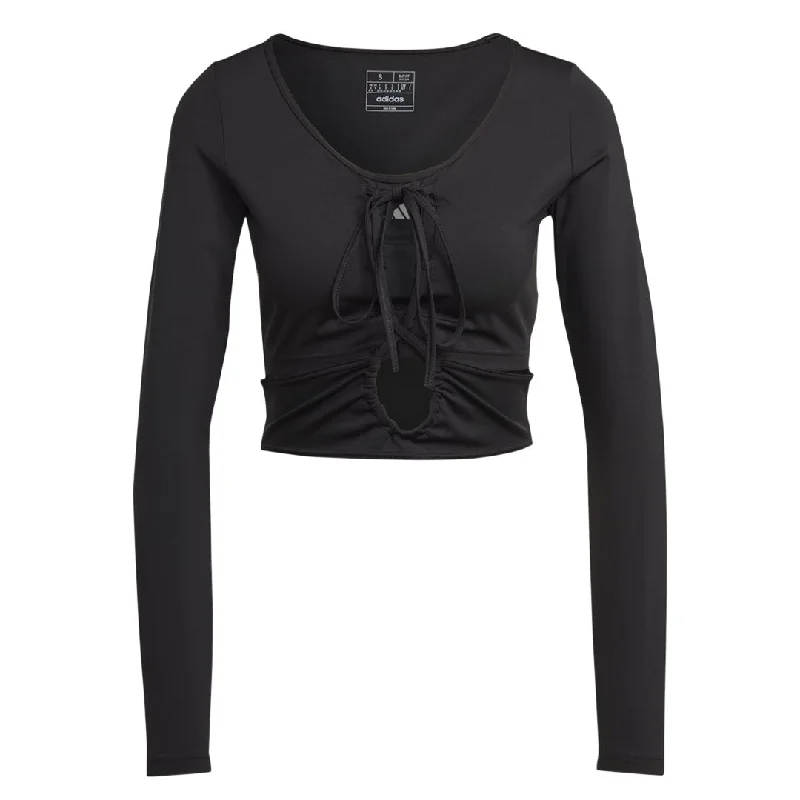 adidas - Women's Training Dance Long Sleeve T-Shirt (HS2326) Print Jacquard Patchwork