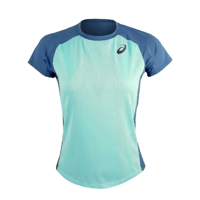 Asics - Women's Match Actibreeze Short Sleeve T-Shirt (2042A208 301) Elasticated Padded Insulated Asics - Women's Match Actibreeze Short Sleeve T-Shirt (2042A208 301) Elasticated Padded Insulated
