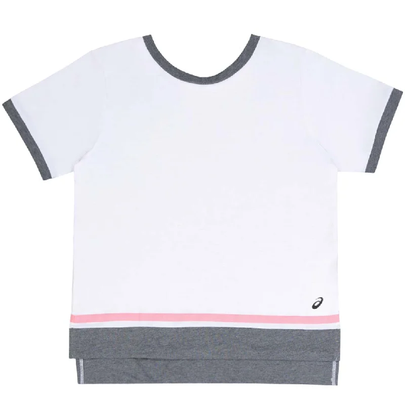 Asics - Women's Colour Block Short Sleeve T-Shirt (2032B795 102) Seamless Knitted Crochet Asics - Women's Colour Block Short Sleeve T-Shirt (2032B795 102) Seamless Knitted Crochet