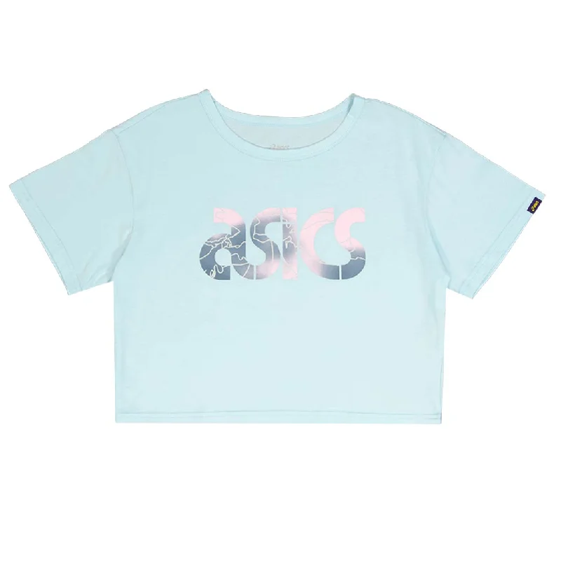 Asics - Women's GPX Cropped T-Shirt (2192A082 402) V-Neck T-Shirt Long Sleeve Cotton Asics - Women's GPX Cropped T-Shirt (2192A082 402) V-Neck T-Shirt Long Sleeve Cotton