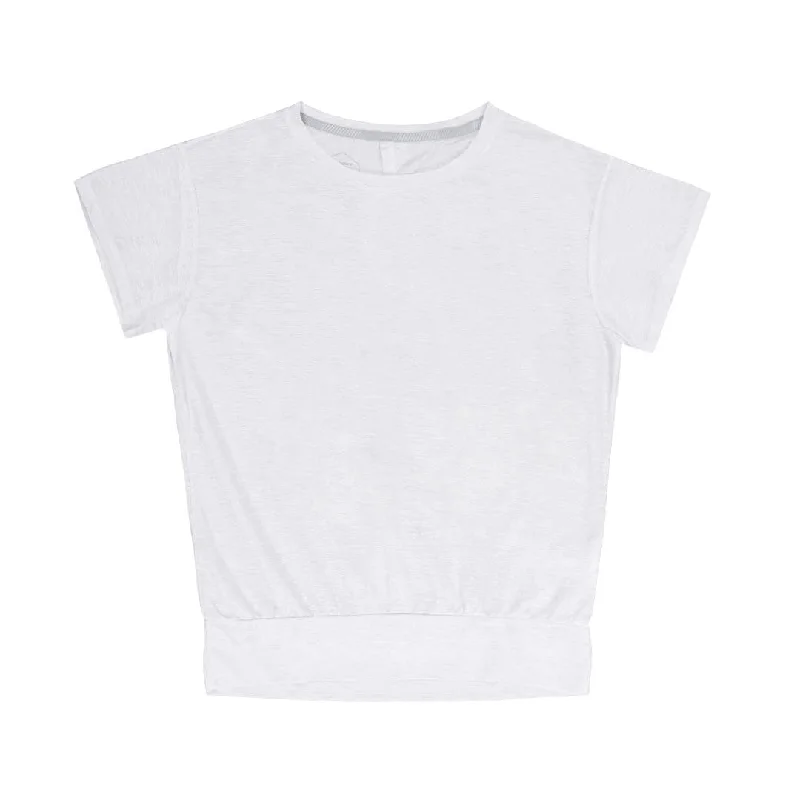 Asics - Women's Open Back Short Sleeve T-Shirt (2032C269 100) Cozy Warm Stylish