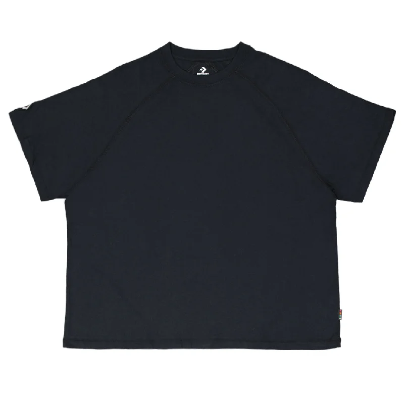 Converse - Unisex Shapes Triangle Raglan T-Shirt (10020766 A02) Ribbed Striped Patterned
