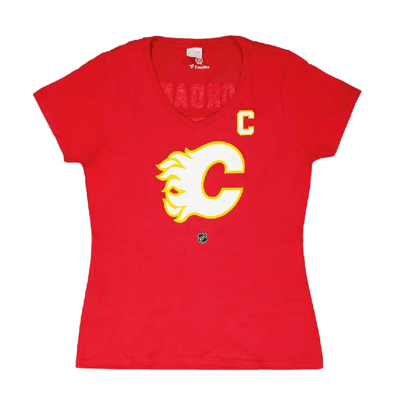 Fanatics - Women's Calgary Flames Giordano T-Shirt (3A40 0484 H35 FSB) Fleece Fabric Down Fabric Feather Fabric Fanatics - Women's Calgary Flames Giordano T-Shirt (3A40 0484 H35 FSB) Fleece Fabric Down Fabric Feather Fabric