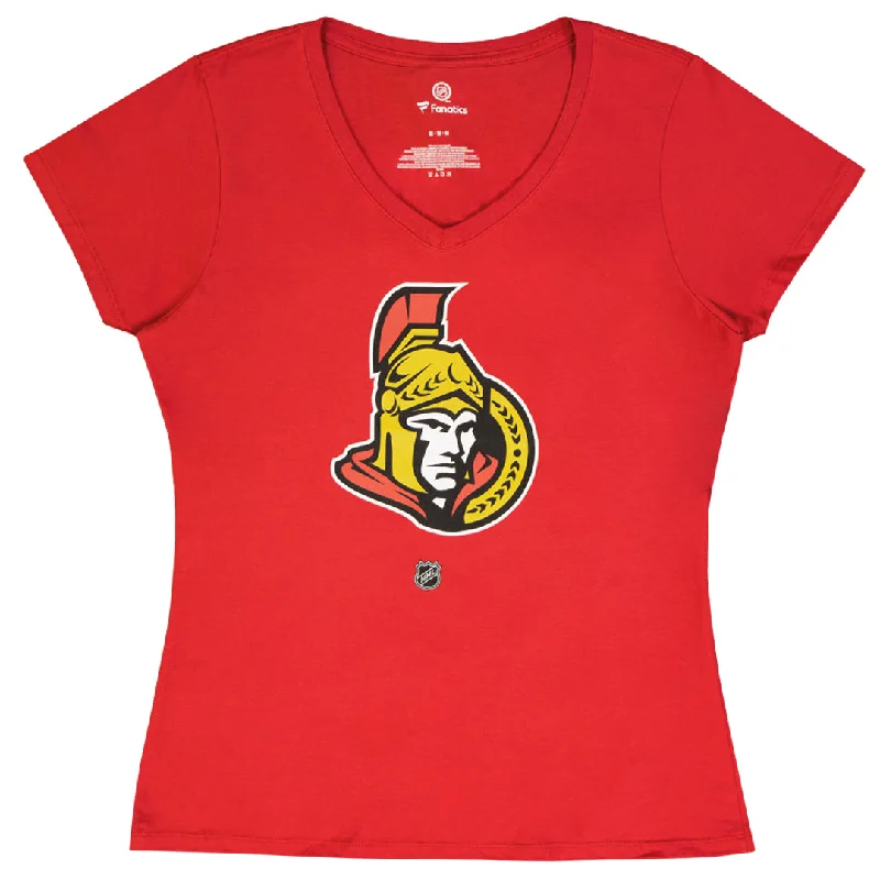 Fanatics - Women's Ottawa Senators Anderson T-Shirt (3A40 0484 H3M FND) Notch Collar Peter Pan Collar Cowl Neck Fanatics - Women's Ottawa Senators Anderson T-Shirt (3A40 0484 H3M FND) Notch Collar Peter Pan Collar Cowl Neck