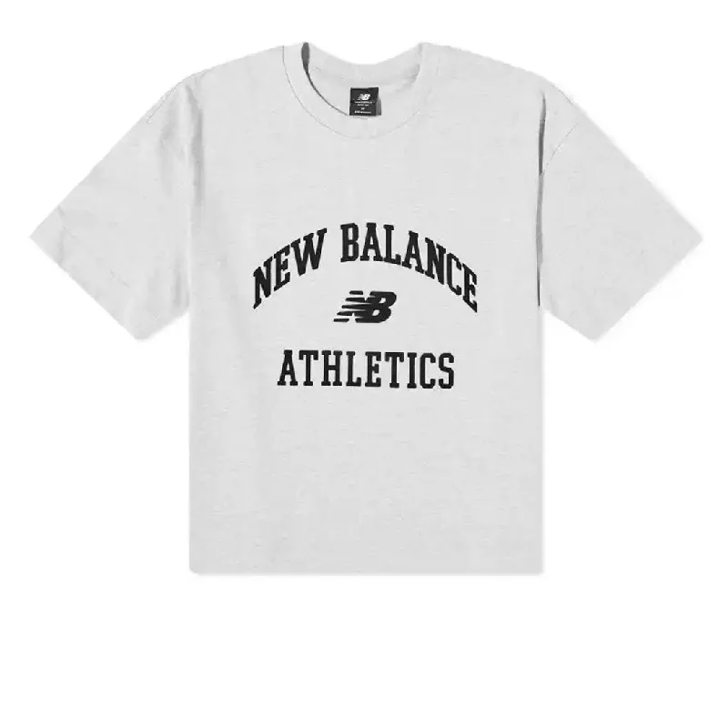 New Balance - Women's Athletics Varsity Boxy T-Shirt (WT33551 AG) Knit Fabric Woven Fabric Fleece Fabric New Balance - Women's Athletics Varsity Boxy T-Shirt (WT33551 AG) Knit Fabric Woven Fabric Fleece Fabric