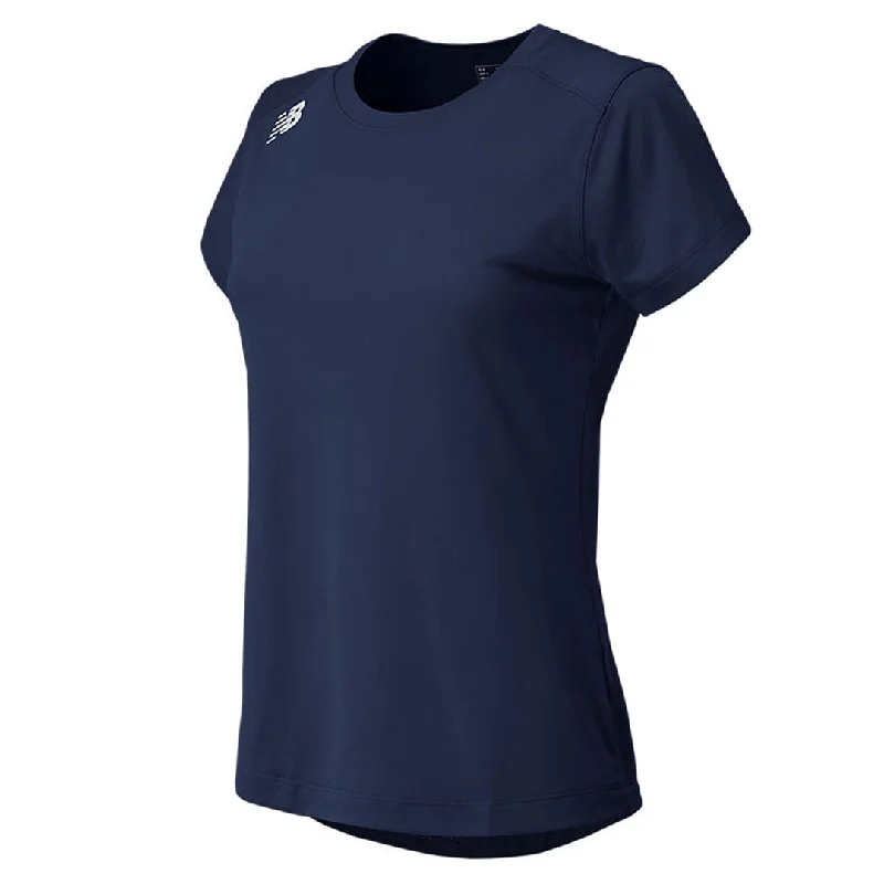 New Balance - Women's Short Sleeve Tech T-Shirt (TMWT500 TNV) Striped Floral Plaid