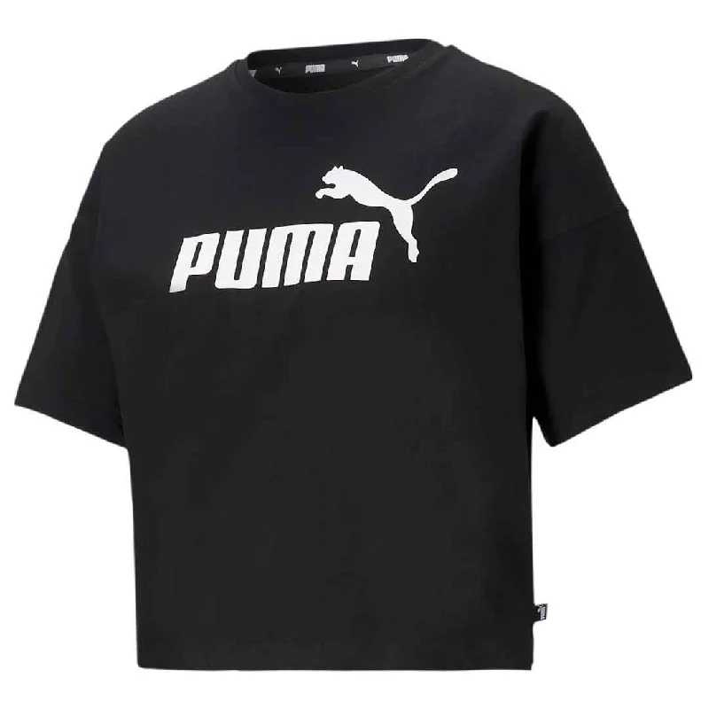 Puma - Women's Essentials Cropped Logo T-Shirt (586866 01) Thin T-Shirt Open Front Quick Dry Puma - Women's Essentials Cropped Logo T-Shirt (586866 01) Thin T-Shirt Open Front Quick Dry