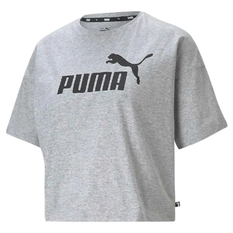 Puma - Women's Essentials Cropped Logo T-Shirt (586866 04) Collared Crew Neck Turtle Neck Puma - Women's Essentials Cropped Logo T-Shirt (586866 04) Collared Crew Neck Turtle Neck