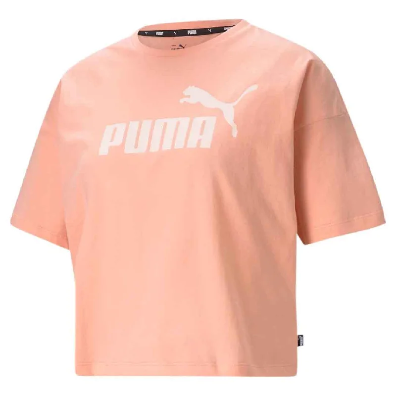 Puma - Women's Essentials Cropped Logo T-Shirt (586866 26) Polka Dot Checkered Tartan Puma - Women's Essentials Cropped Logo T-Shirt (586866 26) Polka Dot Checkered Tartan