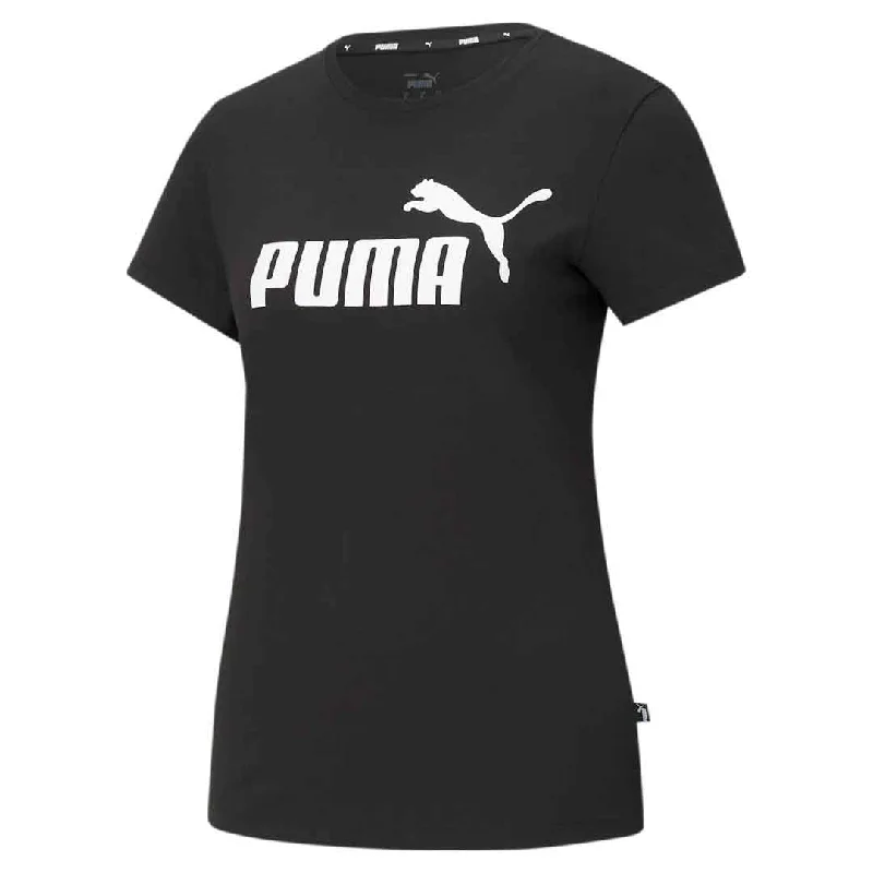 Puma - Women's Essentials Logo T-Shirt (586774 01) Zippered Front Buttoned Front Snap Front Puma - Women's Essentials Logo T-Shirt (586774 01) Zippered Front Buttoned Front Snap Front