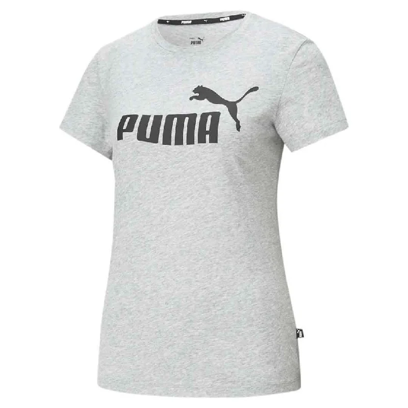 Puma - Women's Essentials Logo T-Shirt (586774 04) Mesh Blend Leather Blend Suede Blend Puma - Women's Essentials Logo T-Shirt (586774 04) Mesh Blend Leather Blend Suede Blend