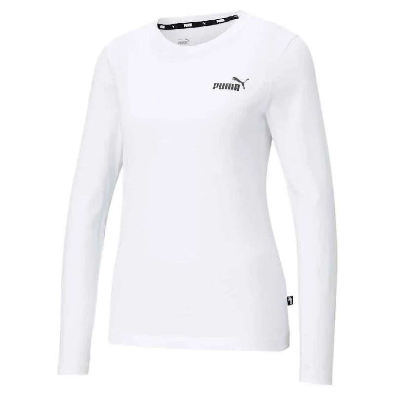 Puma - Women's Essentials Long Sleeve T-Shirt (586782 02) Chenille Fabric Brocade Fabric Lace Fabric Puma - Women's Essentials Long Sleeve T-Shirt (586782 02) Chenille Fabric Brocade Fabric Lace Fabric