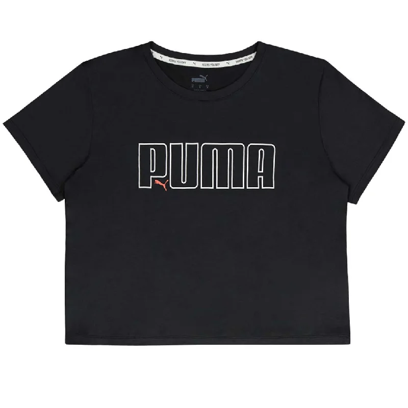 Puma - Women's Iconic Cropped Short Sleeve T-Shirt (522547 01) Polka Dot Checkered Tartan Puma - Women's Iconic Cropped Short Sleeve T-Shirt (522547 01) Polka Dot Checkered Tartan