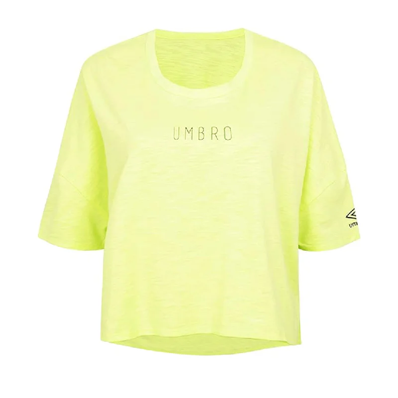 Umbro - Women's Boxy T-Shirt (HUUL1UBF8 UK9) Asymmetrical Pockets Print