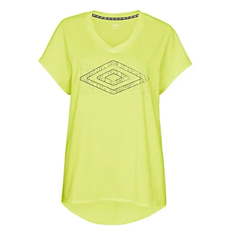 Umbro - Women's Graphic Dolman T-Shirt (HUUL1UBGC UK9) Thin T-Shirt Open Front Quick Dry