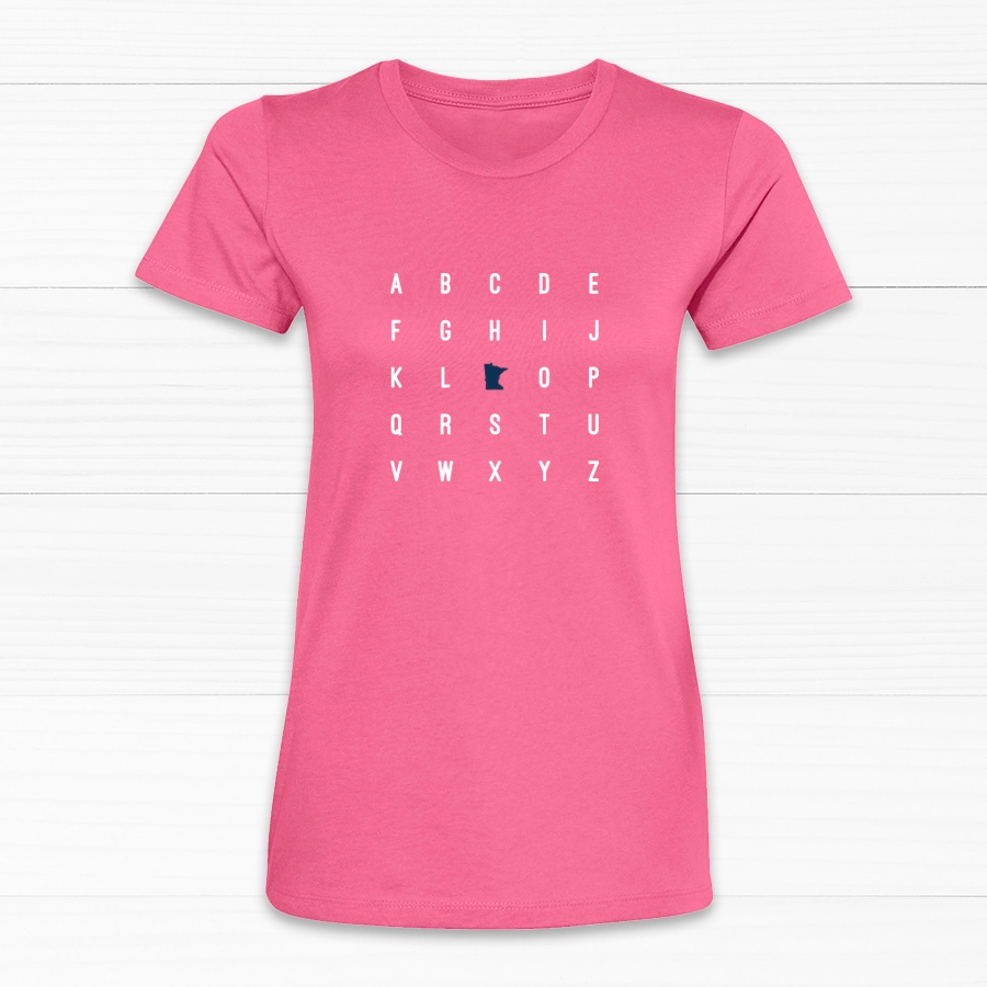 MN Alphabet Women's Tee Elasticated Padded Insulated