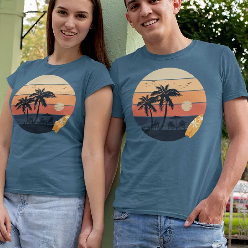 Sea view printed unisex t-shirt Elegant Classic Vintage