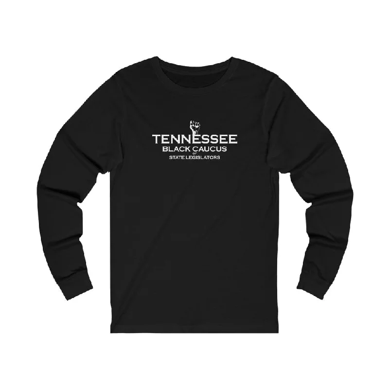Black Caucus Tennessee - Unisex Jersey Long Sleeve Tee Graphic Embroidered Appliqued