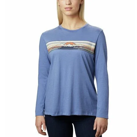 Columbia Autumn Trek LS Relaxed W Tee Striped Floral Plaid