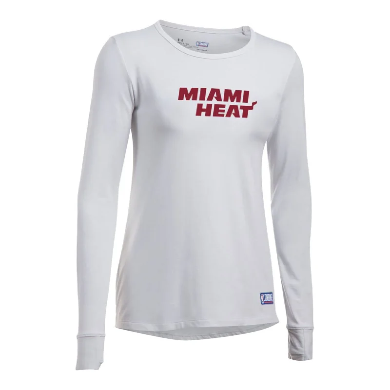 Under Armour Miami HEAT Ladies Long Sleeve Favorites Tee Cozy Warm Stylish