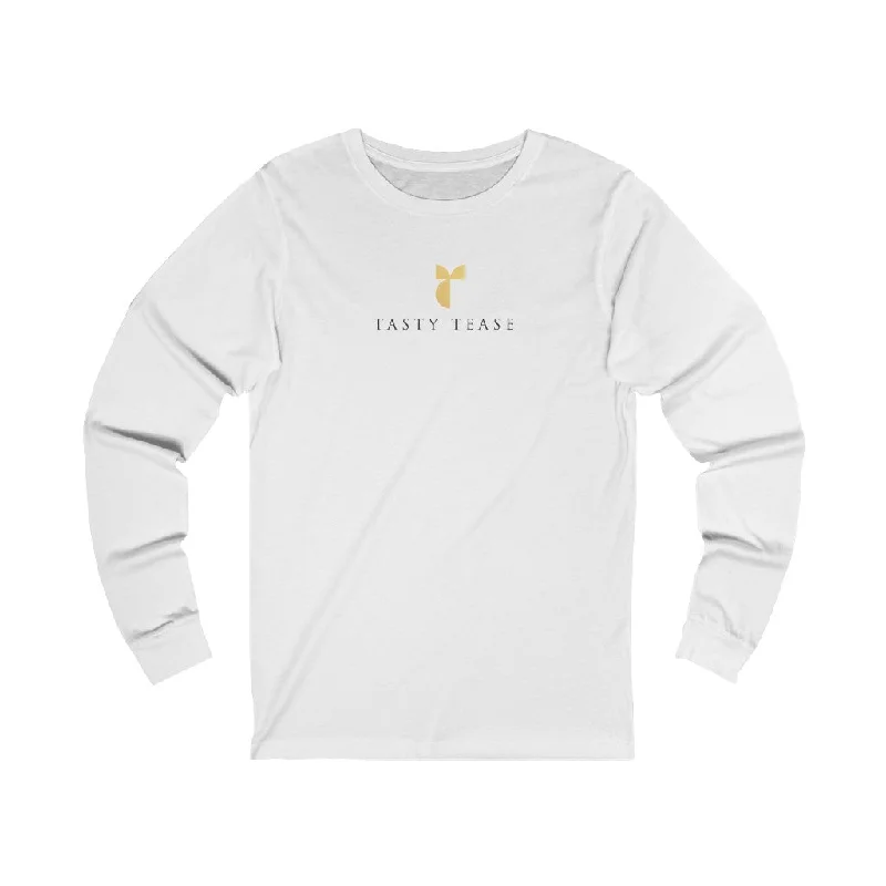 Tasty Tease - Unisex Jersey Long Sleeve Tee Silk Blend Satin Velvet
