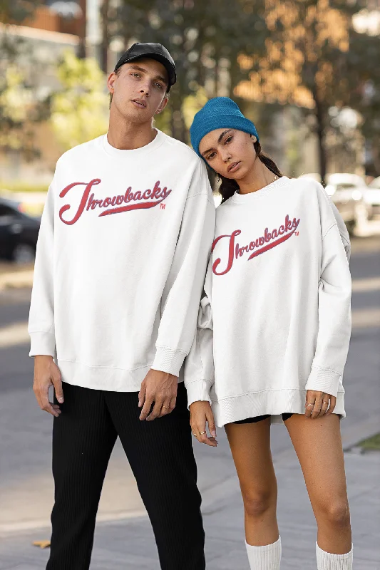 Throwbacks - Unisex Jersey Long Sleeve Tee Houndstooth Herringbone Solid