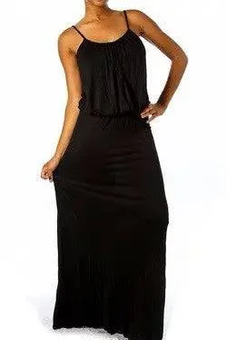 Draped Top Maxi Dress Fashionable Maxi Dress with Fringe