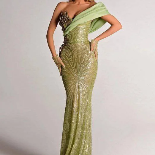 Eve Strapless Sequined Maxi Dress Fashionable Open-Back Maxi Dress