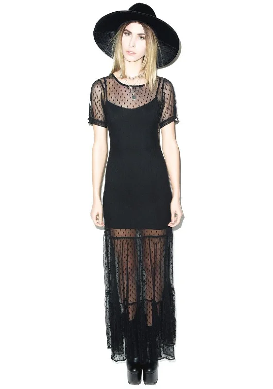 Lil Darlin Maxi Dress Elegant Maxi Dress with Ruffles