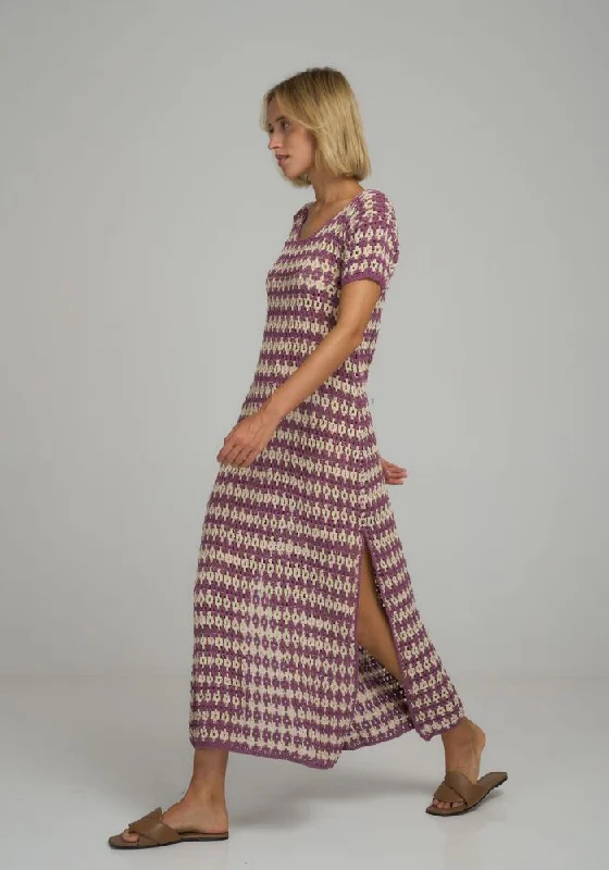 Vacance Crochet Maxi Dress Elegant Velvet Maxi Dress
