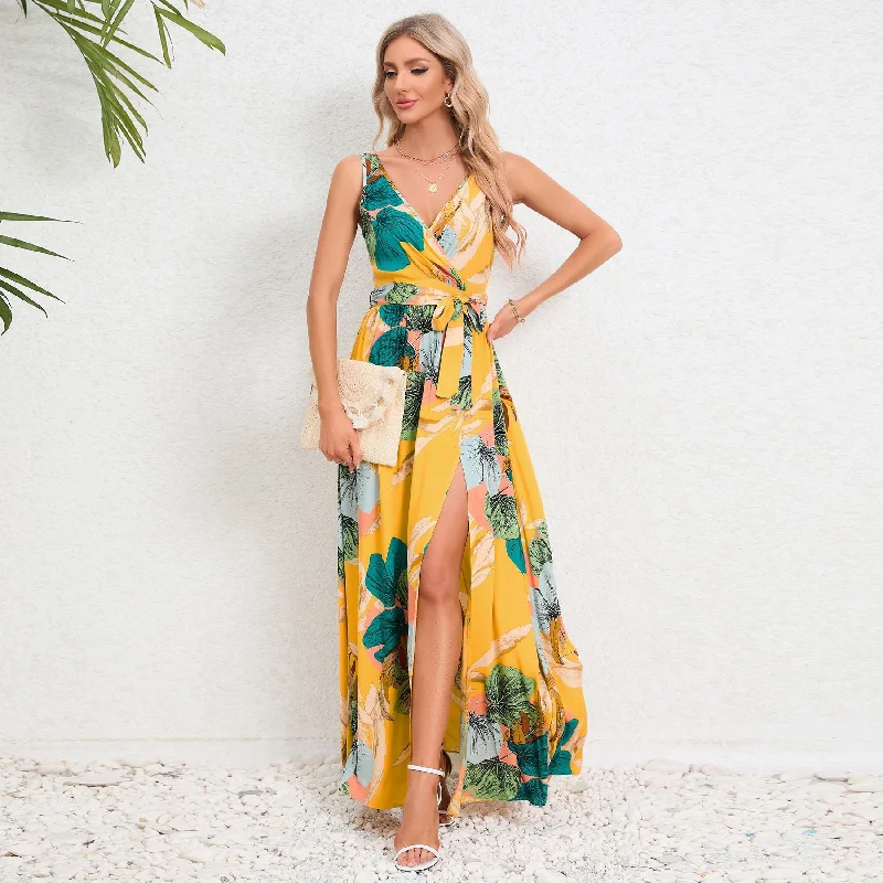 Mahina Maxi Dress Trendy V-Neck Maxi Dress